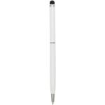 Ore aluminium ballpoint pen with stylus (blue ink) White