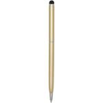 Ore aluminium ballpoint pen with stylus (blue ink) Champagne