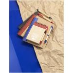 Zuse A7 recycled jotter notepad with pen, nature Nature,red