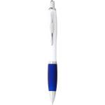 Nash Kugelschreiber weiß mit farbigem Griff Weiß/königsblau
