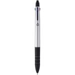 Trine 3-ink RCS recycled ballpoint pen with stylus Silver/black
