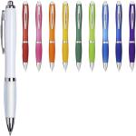 Nash ballpoint pen with coloured barrel and grip Aqua