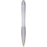 Nash RCS recycled plastic ballpoint pen with coloured barrel and grip (blue ink) Lilac