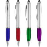 Nash Stylus Kugelschreiber silbern mit farbigem Griff Silber/rot