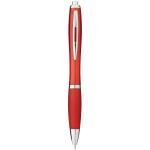 Nash ballpoint pen coloured barrel and grip Red