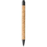 Midar cork and wheat straw ballpoint pen, nature Nature,black