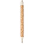 Midar cork and wheat straw ballpoint pen Nature cream