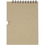 Luciano Eco wire notebook with pencil - small Nature