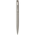 Didimis recycled stainless steel ballpoint and rollerball pen set (black ink) Silver