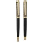 Legato ballpoint and rollerball pen set (blue ink) Gold