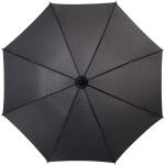 Jova 23" Regenschirm mit Holzstange und -griff Schwarz
