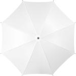 Jova 23" Regenschirm mit Holzstange und -griff Weiß