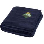 Bay Plaid-Decke aus extraweichem Coral-Fleece Dunkelblau