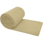 Huggy fleece plaid blanket with carry pouch 220x250 cm Fawn