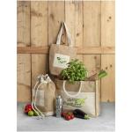Mumbay cotton pocket jute tote bag 18L Nature