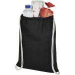 Oregon 100 g/m² cotton drawstring bag 5L Black