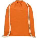 Oregon 100 g/m² cotton drawstring bag 5L Orange