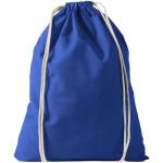 Oregon 100 g/m² cotton drawstring bag 5L Dark blue