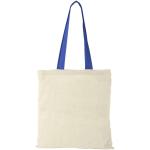 Nevada 100 g/m² Baumwoll Tragetasche 7L Natur/dunkelblau