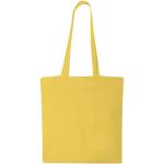 Madras 140 g/m² cotton tote bag 7L Yellow