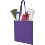 Madras 140 g/m² cotton tote bag 7L Lilac