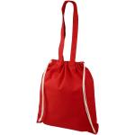 Eliza 240 g/m² cotton drawstring bag 6L Red
