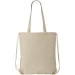 Eliza 240 g/m² cotton drawstring bag 6L Nature