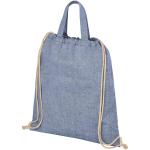 Pheebs 210 g/m² recycled drawstring bag 6L Heather Blue