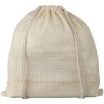Maine mesh cotton drawstring bag 5L Nature
