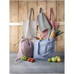 Pheebs 210 g/m² recycled gusset tote bag 13L Heather Blue