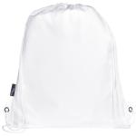 Adventure recycled insulated drawstring bag 9L White