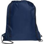 Adventure recycled insulated drawstring bag 9L Navy