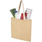 Juta 300 g/m² jute tote bag 7L, nature Nature,white