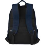 Joey 15.6" GRS recycled canvas anti-theft laptop backpack 18L Navy
