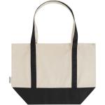 Sam 320 g/m² GRS recycled cotton tote bag, nature Nature,black