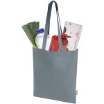 Madras Blend 140 g/m² Tragetasche aus GRS-recycelter Baumwolle 7L Grau