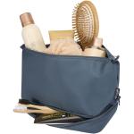Trip Aware™ recycled travel toiletry bag 6L Light blue/blue pusher