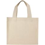 Odessa 220 g/m² GRS recycled cotton mini gusset tote bag 9L Nature