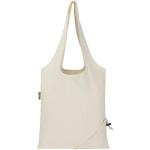 Madras Blend 140 g/m², GRS-zertifizierte, faltbare Baumwoll Tragetasche, 7 l Natur