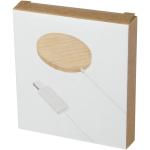 Atra 10 W magnetisches kabelloses Bambus Ladepad Beige