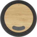 Ecofiber bamboo/RPET Bluetooth® speaker and wireless charging pad Gray