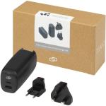 ADAPT 25W recycled plastic PD travel charger Black