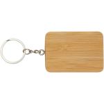 Reel 6-in-1 retractable bamboo key ring charging cable Nature