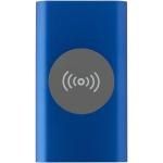Juice 4000 mAh Type-C recycled aluminium wireless power bank Dark blue