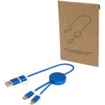 Alasia 5-in-1 recycled aluminium and plastic 30 cm data sync and 27W fast charge cable 