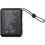 Acrux 35 W 10.000 mAh Tablet Powerbank mit integriertem Typ-C-Kabel aus recyceltem Kunststoff Schwarz
