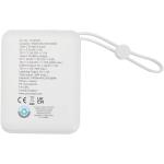 Acrux 10.000 mAh 35W tablet power bank with built in Type-C cable - made from recycled plastic White