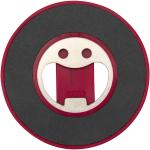 Ain recycled plastic magnetic phone stand with bottle opener Red