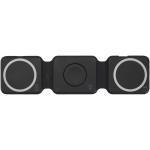 Armus 15 W 3-in-1 zusammenklappbares kabelloses Ladegerät aus recyceltem Kunststoff Schwarz