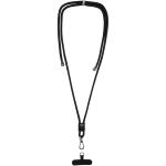 Vega verstellbares, recyceltes Smartphone Lanyard Schwarz